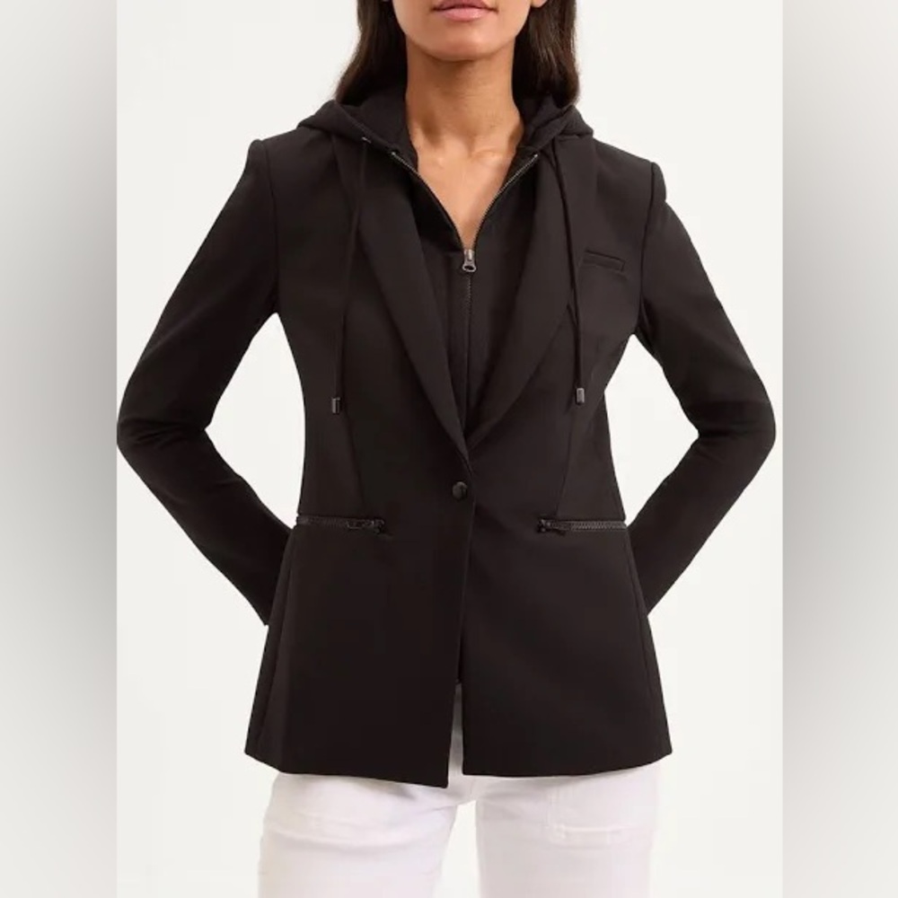 Veronica Beard Iconic Scuba Jacket Black Size 12 EUC